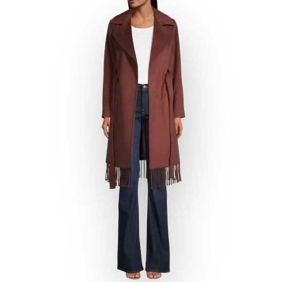 Sam Edelman Fringe Wrap Coat - Picture 5 of 6